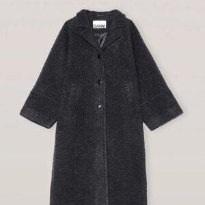 GANNI Oversized Boucle Coat